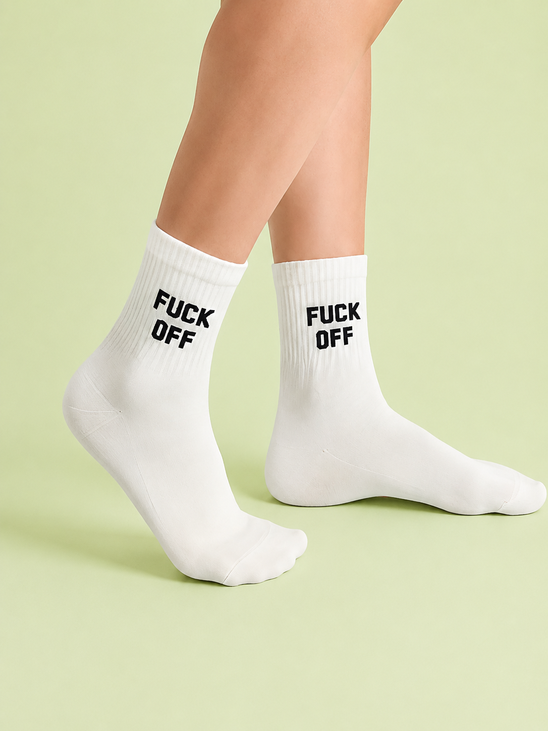 F off socks