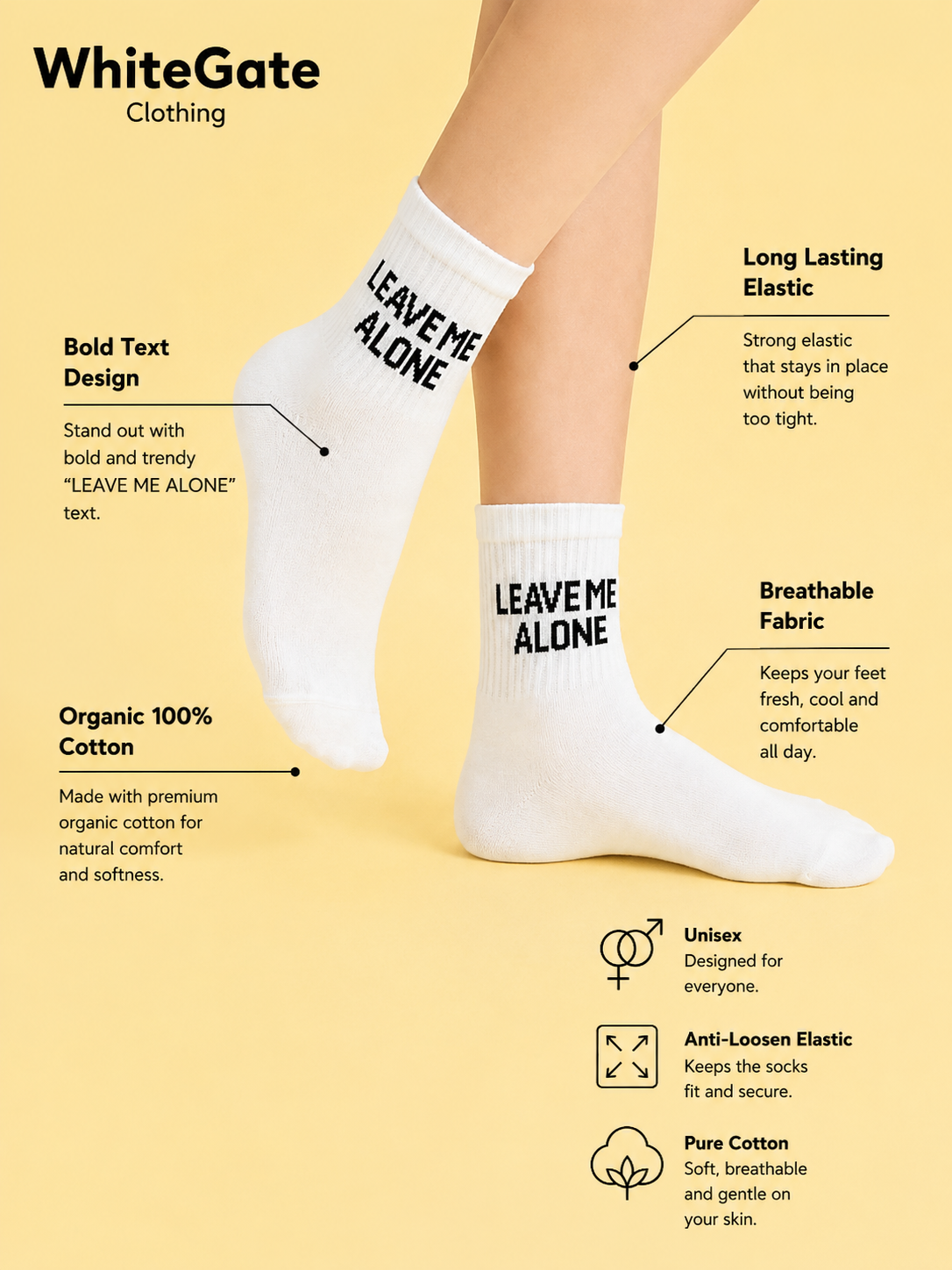 Leave Me Alone Socks
