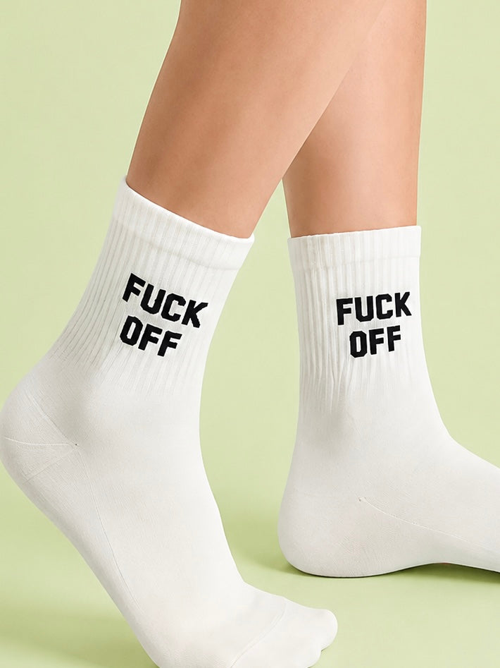 F off socks