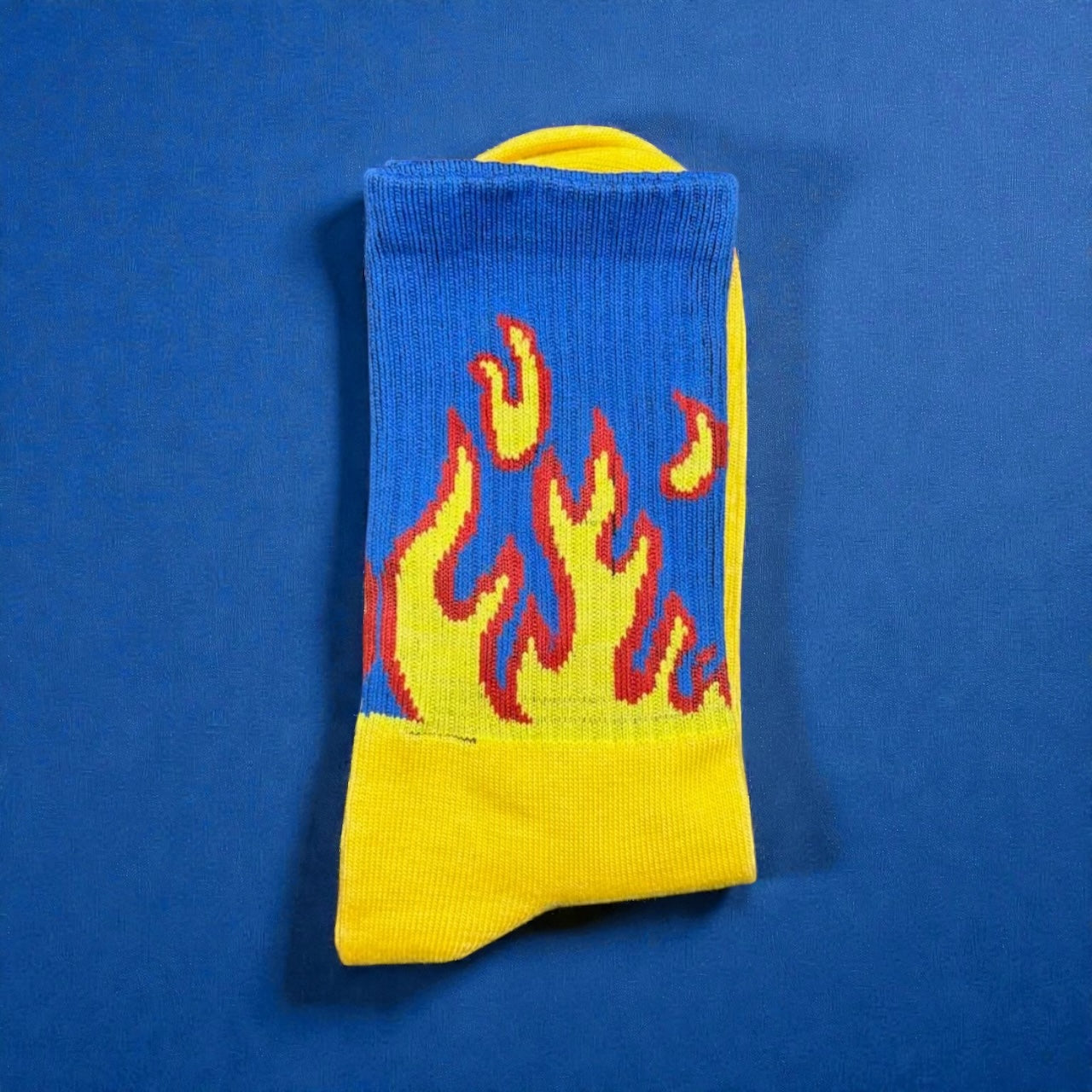 Yellow Fire Socks
