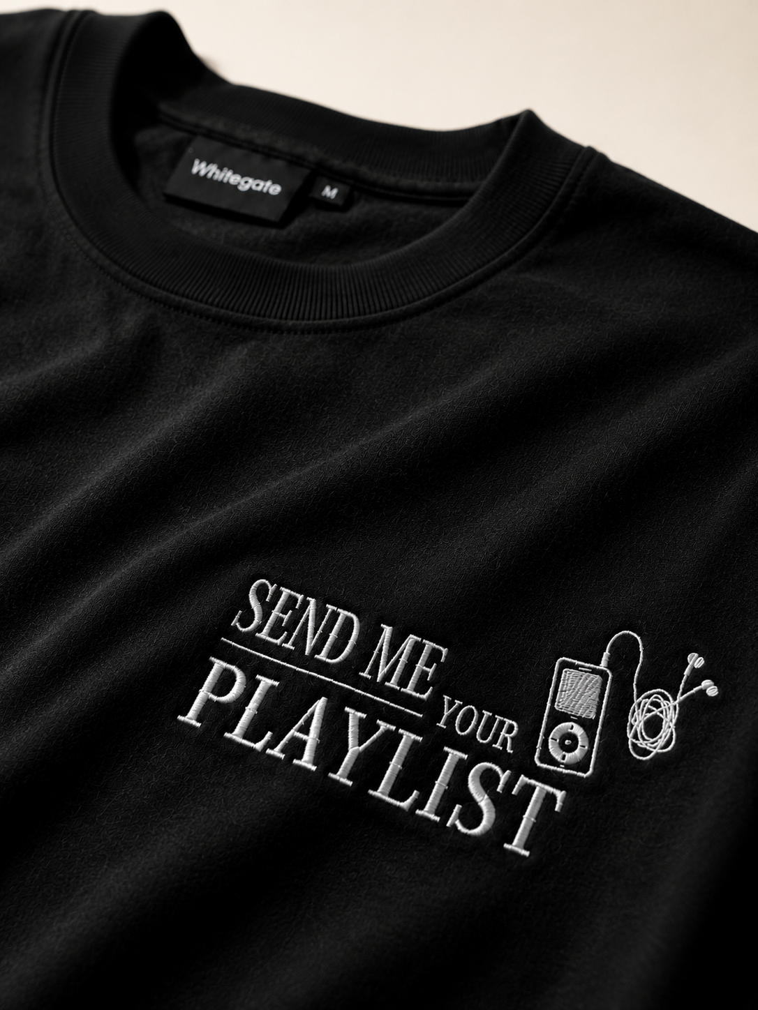 EMBROIDERED Send Me Your Playlist ;)
