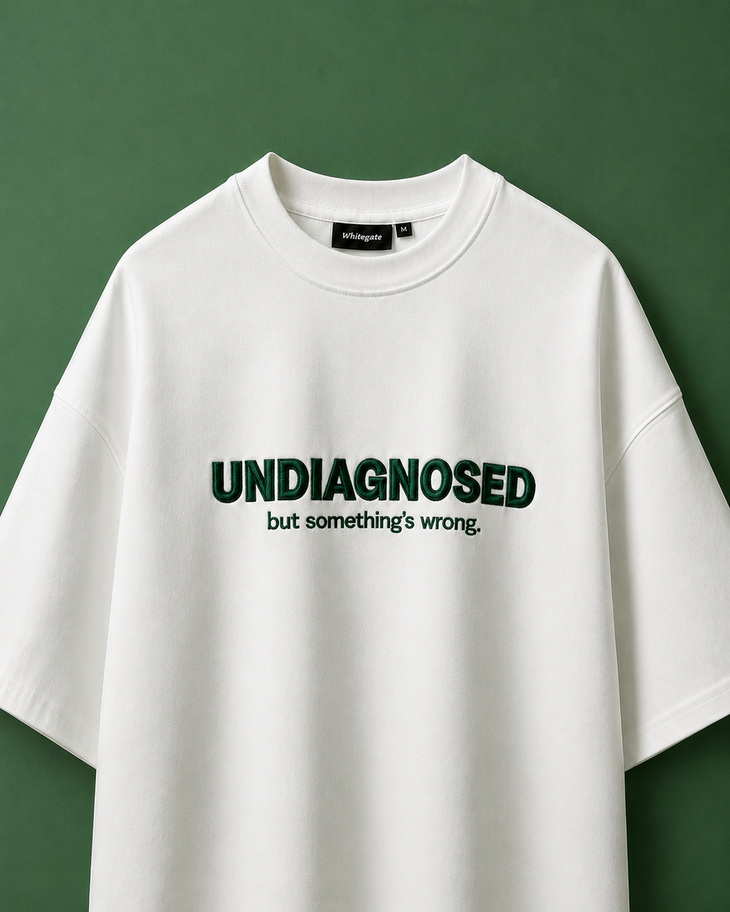 EMBROIDERED Undiagnosed, White