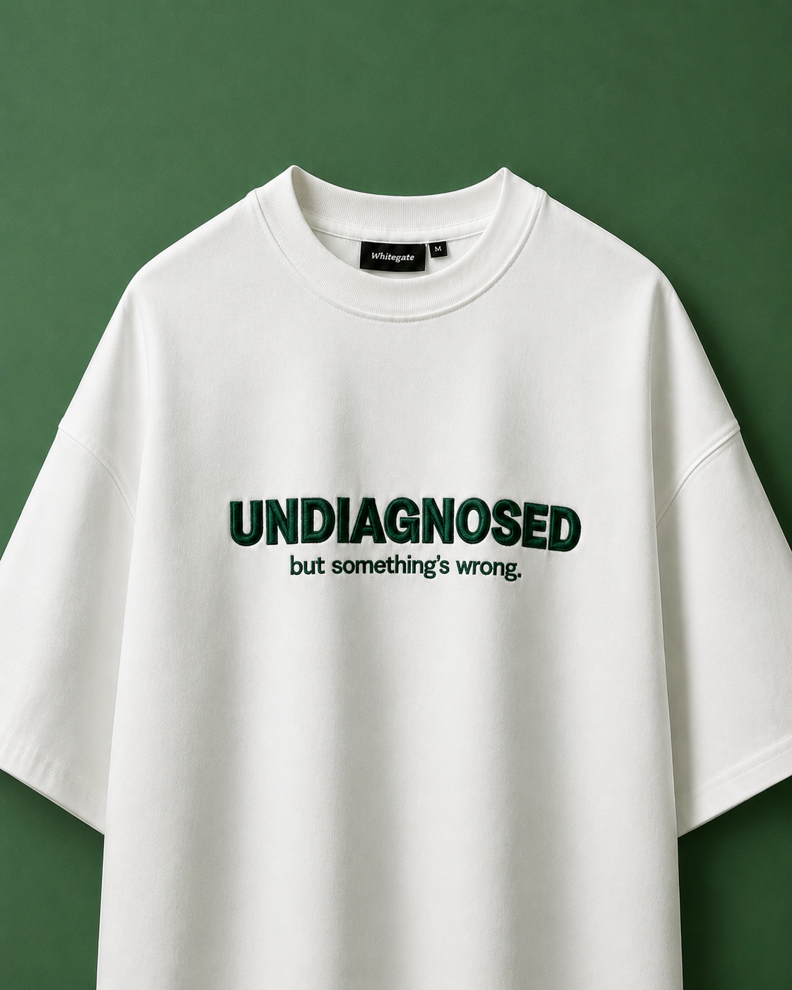 EMBROIDERED Undiagnosed, White
