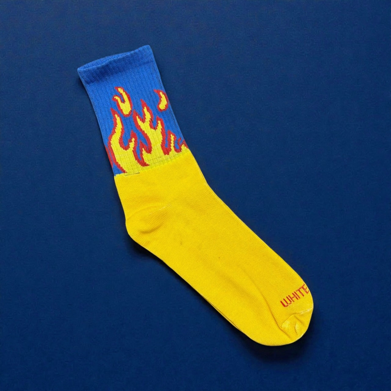 Yellow Fire Socks