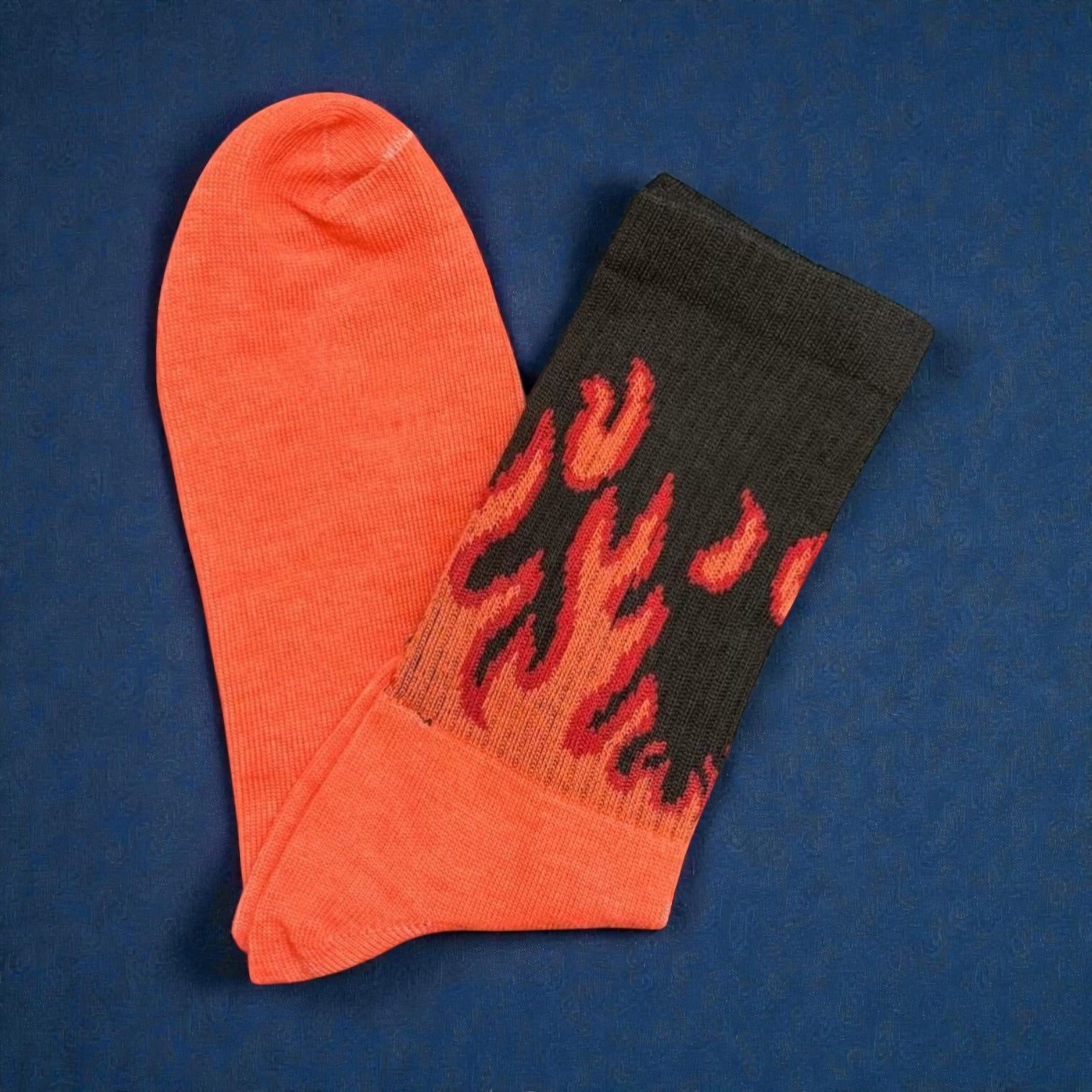 Orange Fire Socks