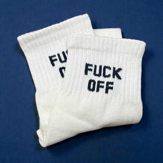 F off socks