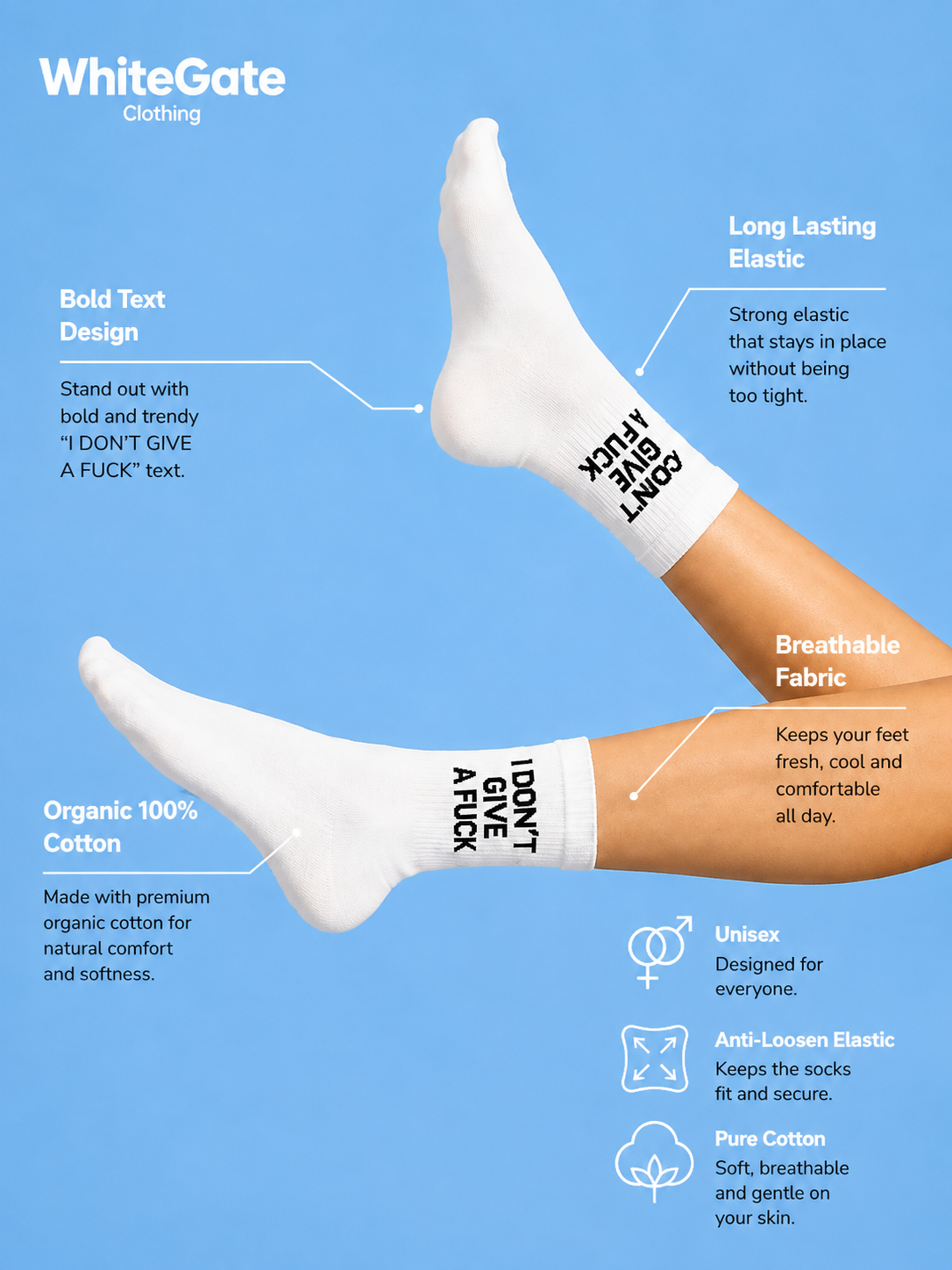 I don't give a F socks