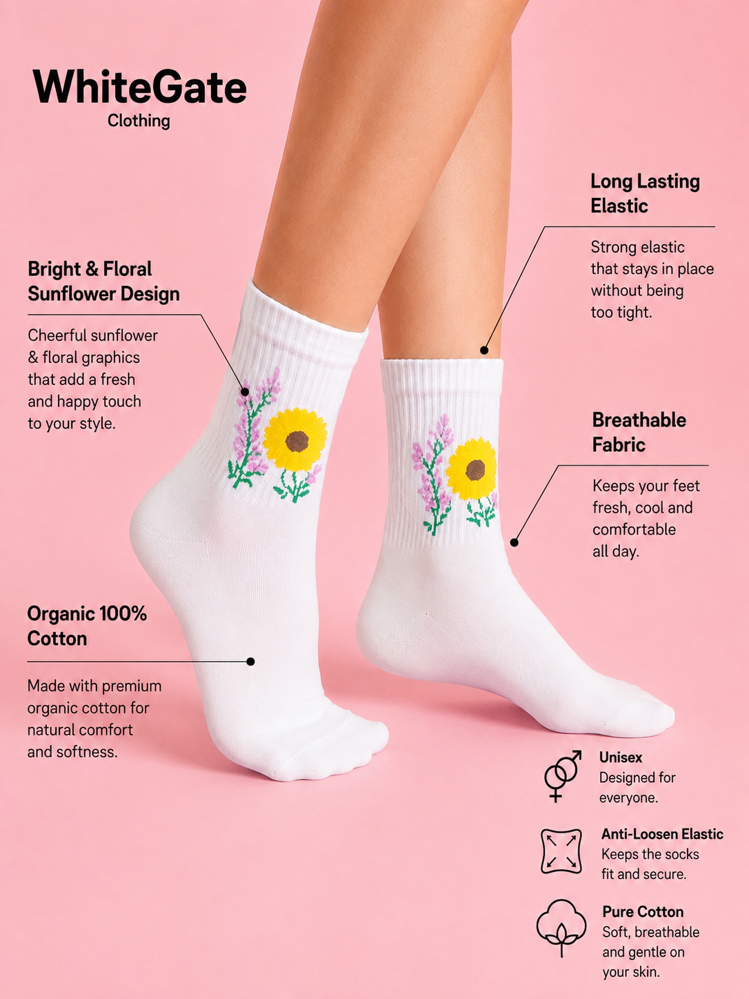Sunflower socks