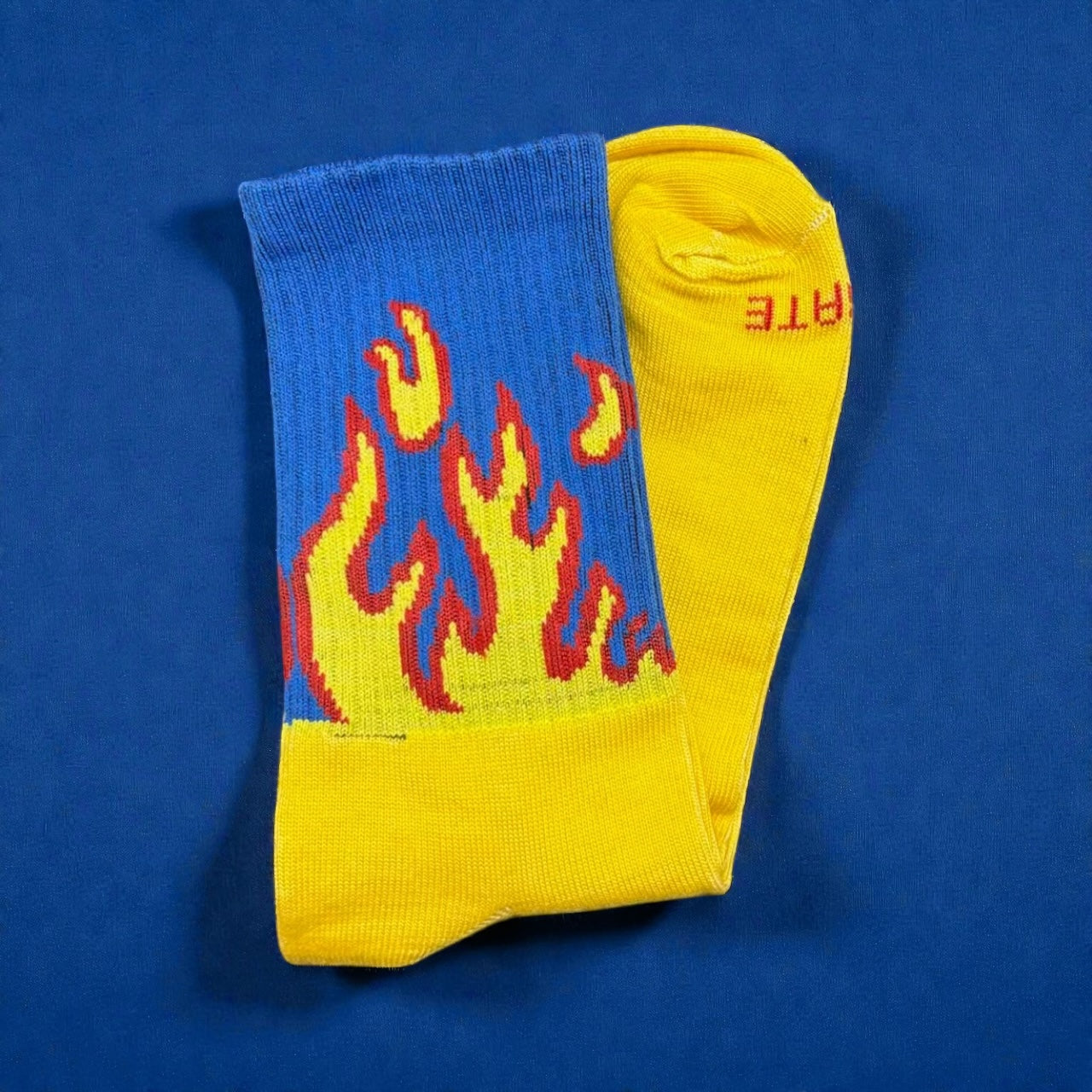 Yellow Fire Socks