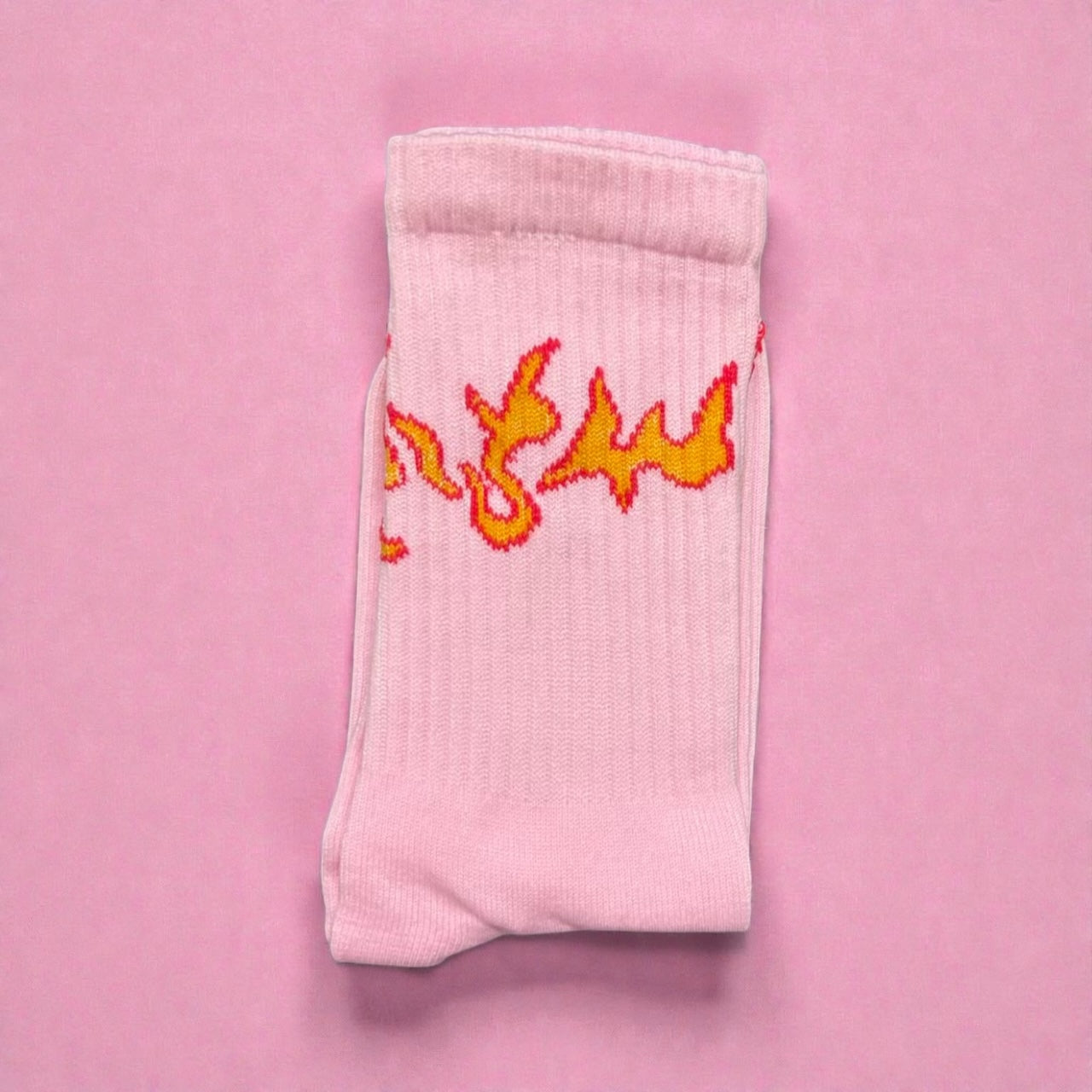 Pink Fire Socks
