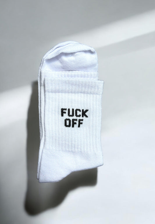 F off socks